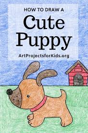 Also make the front pair of legs. Draw A Cute Puppy Art Projects For Kids