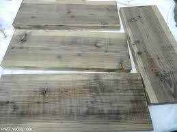 Jan 16, 2019 · place a wire brush at an angle on the board and run it with the grain. Age New Wood To Weathered Gray Driftwood Look By Disolving Steel Wool In Vinegar Then Using As A