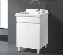 The floor is already tiled. Buy 600mm Ceramic Bowl Laundry Tub 600x560mm With High Gloss Cabinet Online From Mtv Bathroom Centre Shop