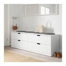 Nordli Commode 4 Tiroirs Blanc 160x54 Cm Ikea In 2020 Ikea Nordli 8 Drawer Dresser 4 Drawer Dresser