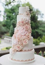 Glamorous Rose Gold 21st Birthday Cakes Rose Gold Glamour Wedluxe Magazine Wedding Cakes With Flowers Wedding Cake Roses Wedding Cake Fresh Flowers