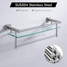 Expatica is the international community's online home away from home. Kes Bathroom Glass Shelf With Towel Bar Sus304 Stainless Steel Rustproof Glass Shower Caddy Brushed Wall Mount A2225dg 2 Amazon Ca Tools Home Improvement