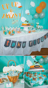 Baby Boy 3rd Birthday Decoration Ideas For Boy Party Feature Airplane 3rd Birthday Party Pizzazzerie Airplane Birthday Party Birthday Party Tables Airplane Birthday