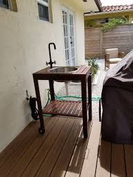 Ikea Hack For Outdoor Sink For Cleaning Up By The Grill Ikea Hack Outdoor Sinks Home Decor