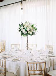 Wedding Reception Floral Centerpieces Black Table Linens Wedding Wedding Table Linens Gold Chiavari Chairs