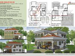 Lukis pelan rumah banglo setingkat 4 bilik 3 tandas (30x45). Npc Hartanah Rekaan Rumah Kod D2 02