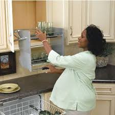 Rev A Shelf Premiereinch Pull Down Shelving System For Kitchen Wall Cabinet Kitchensource Com Kitchen Wall Cabinets Wall Cabinet Pull Down Shelf