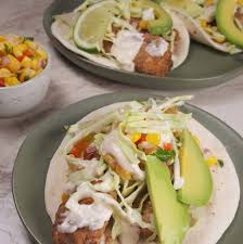 Make the creamy avocado lime sauce. Creamy Baja Fish Tacos White Sauce This Old Gal