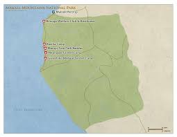 Detailed Map Of Mahale Mountains National Park In Tanzania National Parks Map Detailed Map