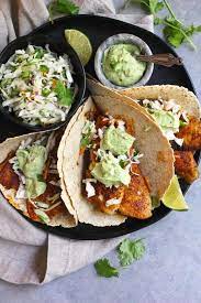 This fish tacos recipe keeps things really simple, but it's a powerhouse of flavor and nutrition! Easy Fish Tacos With Avocado Crema Suebee Homemaker