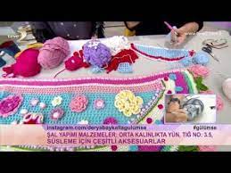 Derya Baykal La Gulumse Sal Yapimi Uygulamasi Youtube Sal Orgu Tig Isleri