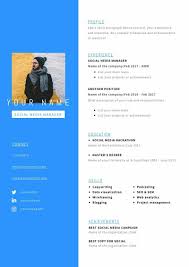 Looking for social media resume samples? Cv Social Media Piktochart