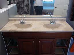 refinishing the bathroom vanity top