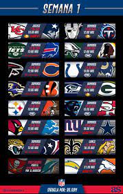 Maybe you would like to learn more about one of these? Semana 1 De La Nfl Horarios Y Canales De Transmision As Mexico