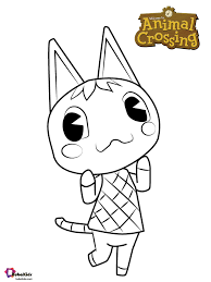 Free Coloring Sheet Rosie Animal Crossing Character Coloring Page Collection Of Carto Animal Crossing Characters Rosie Animal Crossing Animal Crossing Fan Art