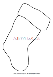 Drawn with different styles and difficulty levels. Christmas Stocking Template Large