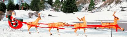 The commonly cited names of the eight fictional reindeer are dasher, dancer, prancer, vixen, comet, cupid, donder and blitzen. Life Size Fiberglass Santa Sleigh And Reindeer Team