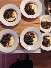 As your time is short i'd suggest perhaps a chicken liver pate on crouton (crostino). Boeuf Bourguignon 5 Course Dinner Party Silve Gastronomy