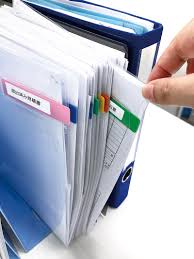 見出し 付き クリア ファイル