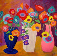 From the simplistic to the divine, this collection has something for every style and decor. Modern Folk Art Flowers In Vases Original Painting J Blake Folk Art Flowers Modern Folk Art Flower Art