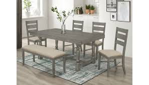 Styles featuring wood, painted and metal, find the perfect. Teryn Rustic Grey Dining Room Table Set