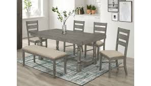 Set (4 square back side chairs), created for macy's. Teryn Rustic Grey Dining Room Table Set