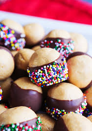 Place balls on waxed paper. Buckeye Balls Add To Your Holiday Cookie Platters Pip And Ebby
