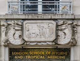 Above The Entrance To The London School Of Hygiene Tropical Medicine The Logo In Portland Stone Shows Apol Apollo And Artemis Entrance Sign Portland Stone