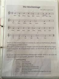 Wochentaglied Kindergarten Lieder Lieder Kinder Lied