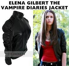 Elena Gilbert The Vampire Diaries Jacket Elena Gilbert Celebrities Leather Jacket Vampire Diaries Outfits