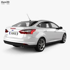 Ford focus interior & exterior (full with music) 2012. Ford Focus Sedan With Hq Interior 2011 3d Model Vehicles On Hum3d