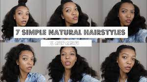Natural hairstyles for black women: 7 Simple Hairstyles For Long Natural Hair Youtube