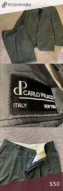 Men S Carlo Palazzi Suit Black Suit Men Blue Suit Jacket Double Breasted Pinstripe Suit