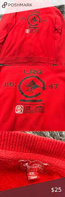 Lrg Red Number 47 Xxl Sweatshirt Xxl Red Lrg Sweatshirt Good Condition No Holes Stains Tears Lrg Sweaters Sweatshirts Retro Sweater Black Faux Leather Jacket