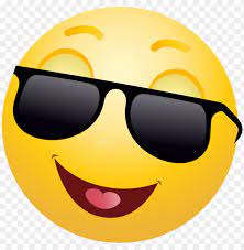 Arti emoticon atau emoji terkadang berbeda persepsi antara kamu dengan orang lain yang menerimanya. Download Smiling Emoticon With Sunglasses Png Images Background Toppng