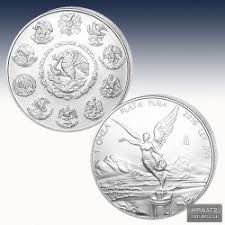 Unter dem schriftzug estados unidos mexicanos befindet sich ein kranz aus eichen und olivenzweigen. 1 X 1 Oz Silber Mexico Libertad 2016 Bu