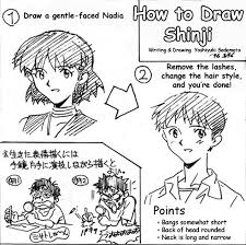 Yoshiyuki Sadamoto How To Draw Ikari Shinji Evangelion Neon Genesis Evangelion Anime