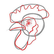 How To Draw A Chicken Rooster Art Chicken Drawing Chicken Painting