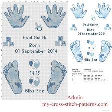 Cross Stitch Pattern Birth Record Male Baby Feet And Hands Prints Free Download Free Cross Stitch Patterns Simple Unique Alphabets Baby Cross Stitch Baby Cross Stitch Patterns Cross Stitch Patterns