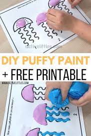 How To Make Homemade Puffy Paint Free Printable For Kids Active Littles Puffy Paint Homemade Puffy Paint Puffy Paint Crafts