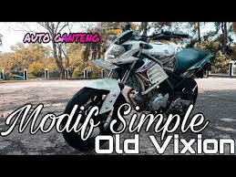 Modifikasi motor vixion 2008 touring fighter via abanggantengkla10.blogspot.com. Modifikasi Simple Old Vixion Review Motor Tipsmodifikasi Youtube