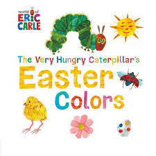Eric carle stands with large cutout of the iconic image from his children's book, the very hungry. The Very Hungry Caterpillar S Easter Colors Board Book Eric Carle Target