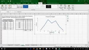 Microsoft Excel How To Create A Frequency Polygon