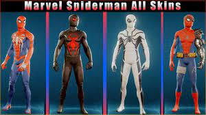 Spider Man Ps4 All Suits Amp Costumes All Skins Thorgift Com If You Like It Please Buy Some From T Spiderman Spiderman Homecoming Movie Spiderman Meme