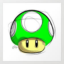 How to draw the mario mushroom, step by step, drawing guide, by dawn. Super Mario Mushroom Drawing Novocom Top
