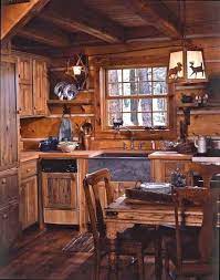 30 Affordable Small Log Cabin Ideas With Awesome Decoration Log Cabin Kitchens Small Log Cabin Plans Cabin Kitchens