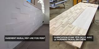 Ultra épurée et contemporaine, cette tête de lit apporte un véritable aspect fonctionnel dans la l'avantage premier de cette tête de lit : Parement Bois Mylene 1m2 Plaquettes De Parement Bois