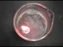 تفاعل الصوديوم والبوتاسيوم مع الماء