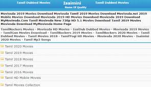People download most of the latest tamil, telugu, bollywood and hollywood movies from isaiminiya.net web. Isaimini Tamil Movies Download 2021 Full Hd Movie Site