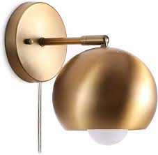 Maybe you would like to learn more about one of these? Wall Lamps Sconces Metal Wall Sconce Light Fixture Corded For Bathroom Reading Bedroom Hallway 7 7 H Co Z Mid Century Modern Gold Wall Sconce Plug In Ul Listed Vintage Wall Mounted Lamp In